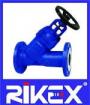 Industrial DIN Cast Steel PN16/25/40 Y Pattern Globe Valve