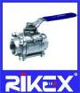 DIN 3-PC Thread Ball Valve