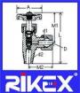 Brass Needle Angle Valves with Ring Joint Nut at Outer