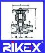 Brass Needle Straight Valves Male & Female Ends