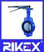 JIS 5K/10K wafer type butterfly valve with Lock Lever Actuator