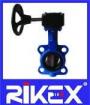 JIS 5K/10K Wafer Type Butterfly Valve with Worm Gear Actuator